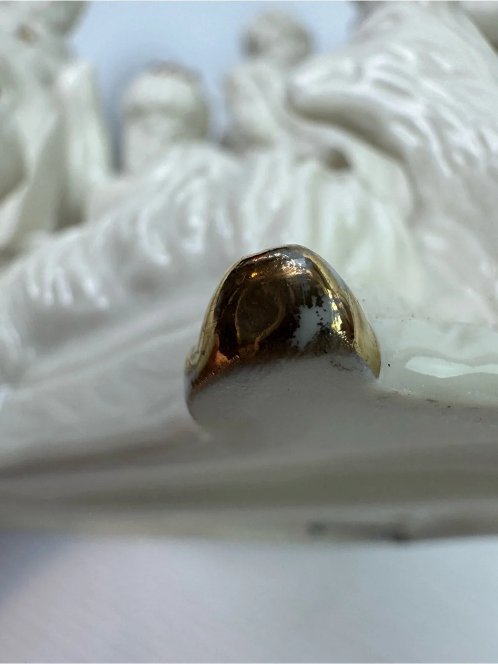Mikasa Porcelain Nativity Holy Family Gold Trim Mary Joseph Baby Jesus FK020/950